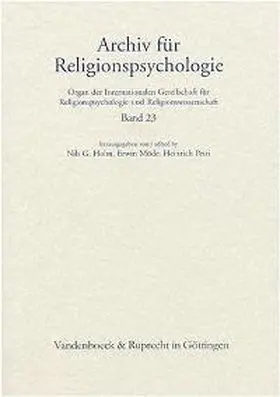 Holm |  Archive for the Psychology of Religion / Archiv für Religionspsychologie, Volume 23 (2001) | Buch |  Sack Fachmedien