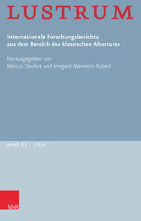 Deufert / Männlein-Robert |  Lustrum Band 63 – 2021 | Buch |  Sack Fachmedien