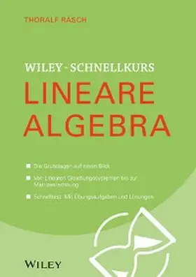 Räsch |  Wiley-Schnellkurs Lineare Algebra | eBook | Sack Fachmedien