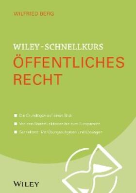 Berg |  Wiley-Schnellkurs Öffentliches Recht | eBook | Sack Fachmedien