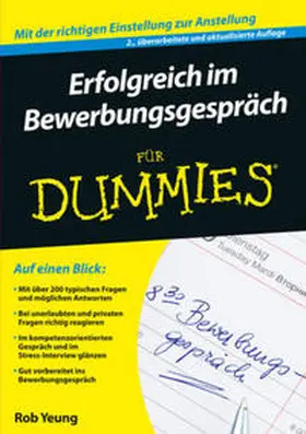 Yeung |  Erfolgreich im Bewerbungsgespräch für Dummies | eBook | Sack Fachmedien