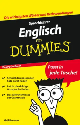 Brenner |  Sprachführer Englisch für Dummies Das Pocketbuch | Buch |  Sack Fachmedien