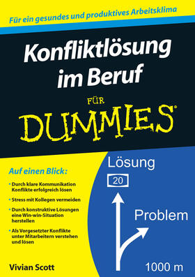 Scott |  Konfliktlösung im Beruf für Dummies | Buch |  Sack Fachmedien