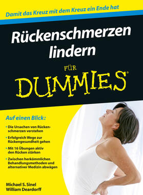 Sinel / Deardorff |  Rückenschmerzen lindern für Dummies | Buch |  Sack Fachmedien