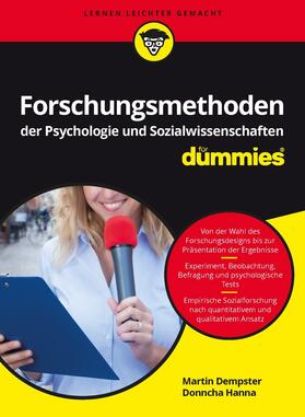 Dempster / Hanna |  Forschungsmethoden der Psychologie und Sozialwissenschaften für Dummies | Buch |  Sack Fachmedien