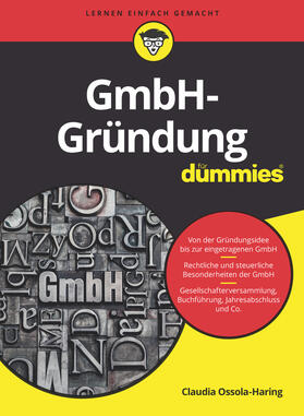 Ossola-Haring |  GmbH-Gründung für Dummies | Buch |  Sack Fachmedien