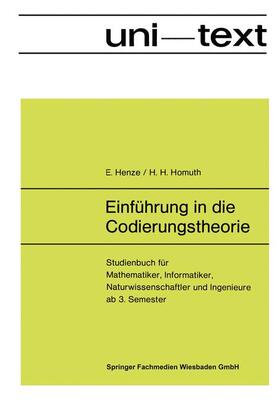 Henze |  Einführung in die Codierungstheorie | Buch |  Sack Fachmedien