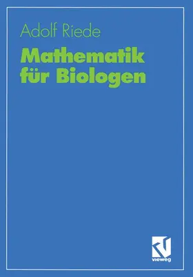 Riede |  Mathematik für Biologen | Buch |  Sack Fachmedien