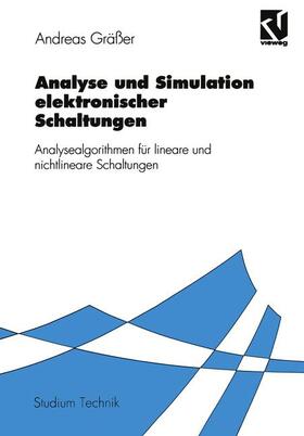 Gräßer |  Analyse und Simulation elektronischer Schaltungen | Buch |  Sack Fachmedien