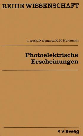 Auth |  Photoelektrische Erscheinungen | Buch |  Sack Fachmedien