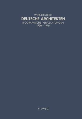 Durth |  Deutsche Architekten | Buch |  Sack Fachmedien