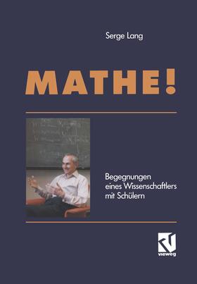 Lang |  Mathe! | Buch |  Sack Fachmedien