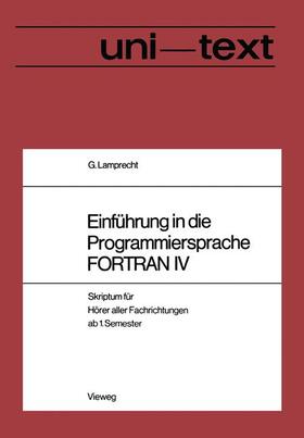 Günther |  Einführung in die Programmiersprache FORTRAN IV | Buch |  Sack Fachmedien