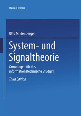 Mildenberger |  System- und Signaltheorie | Buch |  Sack Fachmedien