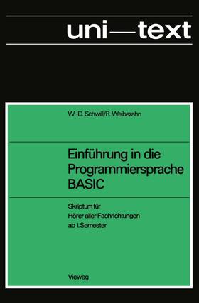 Schwill |  Einführung in die Programmiersprache BASIC | Buch |  Sack Fachmedien
