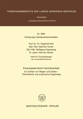 Keil |  Emanzipatorische Familienarbeit | Buch |  Sack Fachmedien