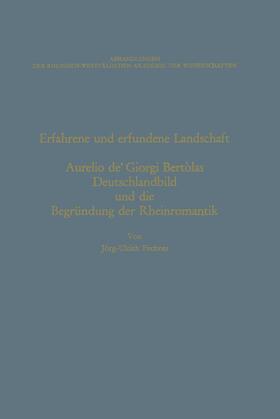 Fechner |  Erfahrene und erfundene Landschaft | Buch |  Sack Fachmedien
