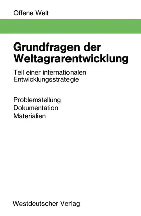 Pufendorf / Gather |  Grundfragen der Weltagrarentwicklung | Buch |  Sack Fachmedien