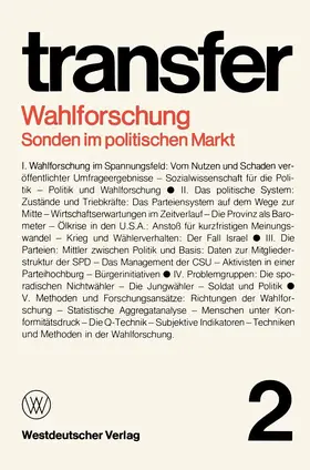 Böhret / Brewer / Brunner |  Wahlforschung: Sonden im politischen Markt | Buch |  Sack Fachmedien