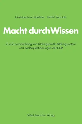 Glaeßner |  Macht durch Wissen | Buch |  Sack Fachmedien