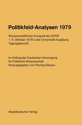Ellwein |  Politikfeld-Analysen 1979 | Buch |  Sack Fachmedien