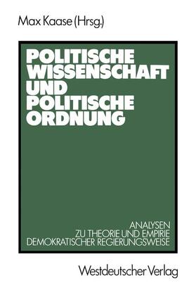 Kaase |  Politische Wissenschaft und politische Ordnung | Buch |  Sack Fachmedien