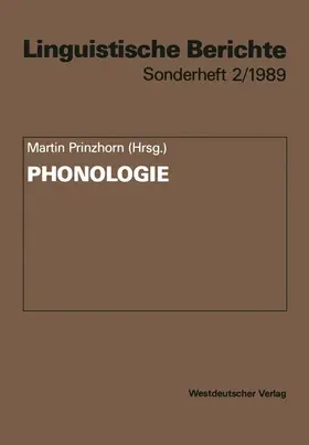 Prinzhorn |  Phonologie | Buch |  Sack Fachmedien