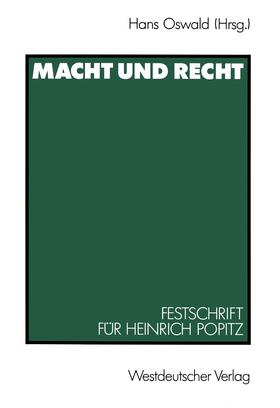 Oswald |  Macht und Recht | Buch |  Sack Fachmedien