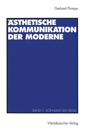 Plumpe |  Ästhetische Kommunikation der Moderne | Buch |  Sack Fachmedien