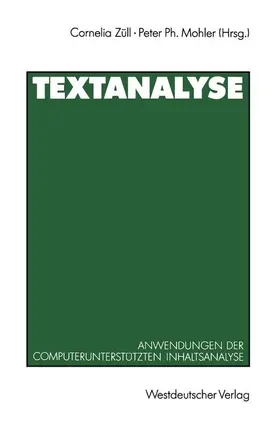 Mohler / Züll |  Textanalyse | Buch |  Sack Fachmedien