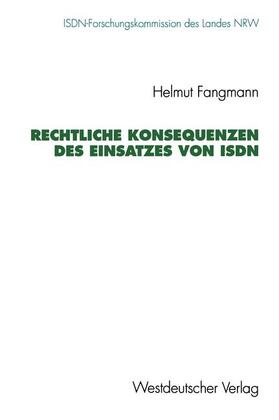  Rechtliche Konsequenzen des Einsatzes von ISDN | Buch |  Sack Fachmedien