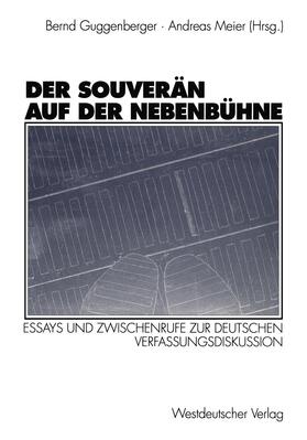 Meier / Guggenberger |  Der Souverän auf der Nebenbühne | Buch |  Sack Fachmedien