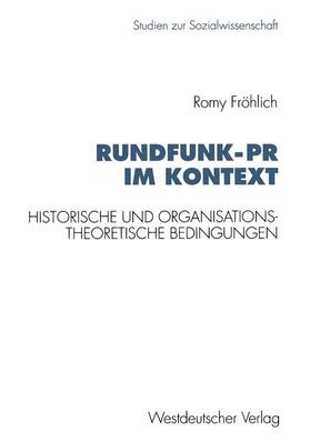 Fröhlich |  Rundfunk-PR im Kontext | Buch |  Sack Fachmedien