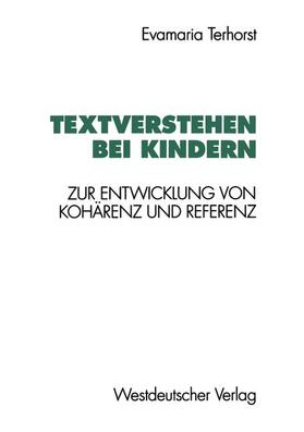 Terhorst |  Terhorst, E: Textverstehen bei Kindern | Buch |  Sack Fachmedien
