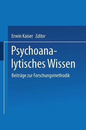 Kaiser |  Psychoanalytisches Wissen | Buch |  Sack Fachmedien