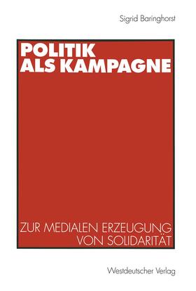  Politik als Kampagne | Buch |  Sack Fachmedien