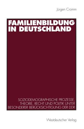 Cromm | Familienbildung in Deutschland | Buch | 978-3-531-13178-8 | sack.de