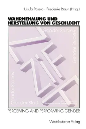 Braun / Pasero |  Wahrnehmung und Herstellung von Geschlecht | Buch |  Sack Fachmedien