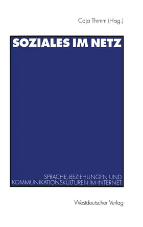 Thimm |  Soziales im Netz | Buch |  Sack Fachmedien