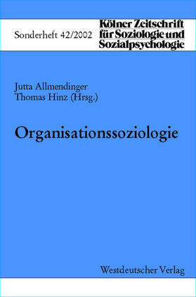 Hinz / Allmendinger |  Organisationssoziologie | Buch |  Sack Fachmedien