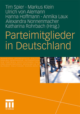 Spier / Alemann / Klein |  Parteimitglieder in Deutschland | Buch |  Sack Fachmedien