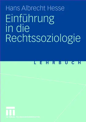 Hesse |  Einführung in die Rechtssoziologie | Buch |  Sack Fachmedien