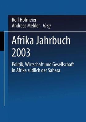 Mehler / Institut für Afrika-Kunde / afrika spectrum Institut für Afrika-Kunde |  Afrika Jahrbuch 2003 | Buch |  Sack Fachmedien