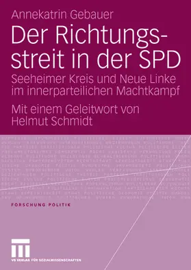 Gebauer |  Der Richtungsstreit in der SPD | Buch |  Sack Fachmedien