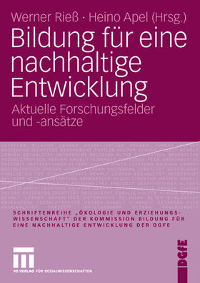 Apel / Rieß |  Bildung für eine nachhaltige Entwicklung | Buch |  Sack Fachmedien