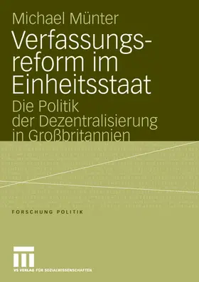 Münter |  Verfassungsreform im Einheitsstaat | Buch |  Sack Fachmedien