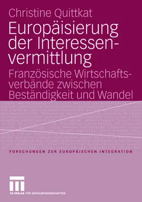 Quittkat |  Europäisierung der Interessenvermittlung | Buch |  Sack Fachmedien