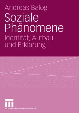 Balog |  Soziale Phänomene | Buch |  Sack Fachmedien