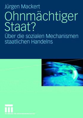 Mackert |  Ohnmächtiger Staat? | Buch |  Sack Fachmedien