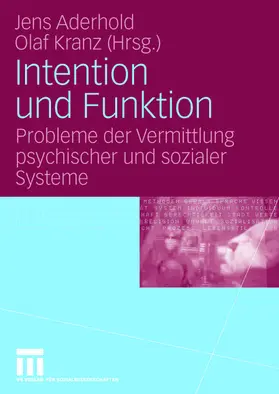 Kranz / Aderhold |  Intention und Funktion | Buch |  Sack Fachmedien